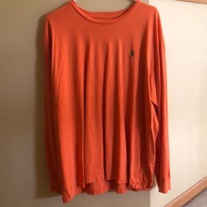 Polo orange long sleeve shirt